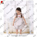 White stripes cute embroidered girl dress